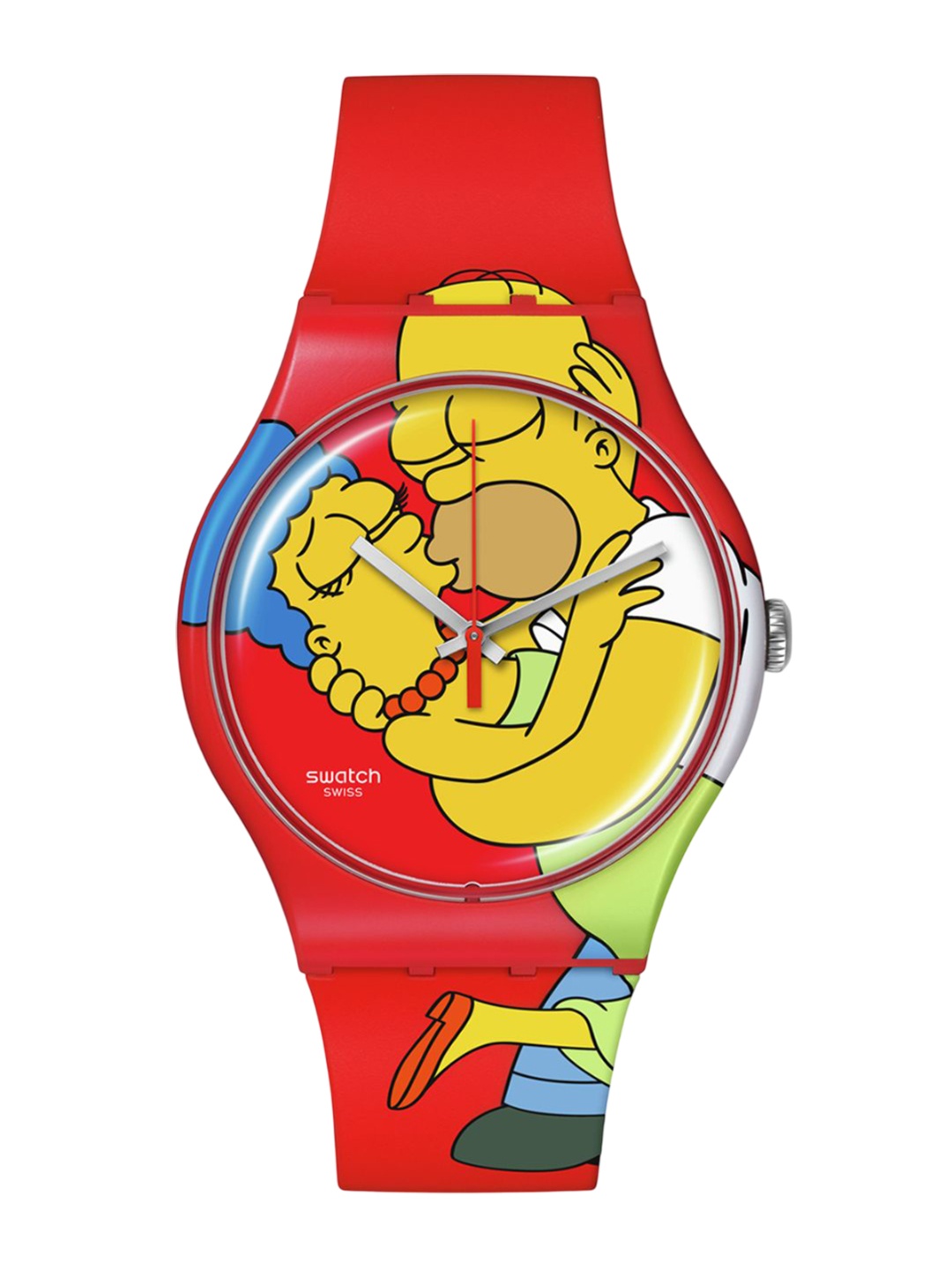 

Swatch Women Printed Dial & Straps Analogue Watch SO29Z120 SO29Z120, Red
