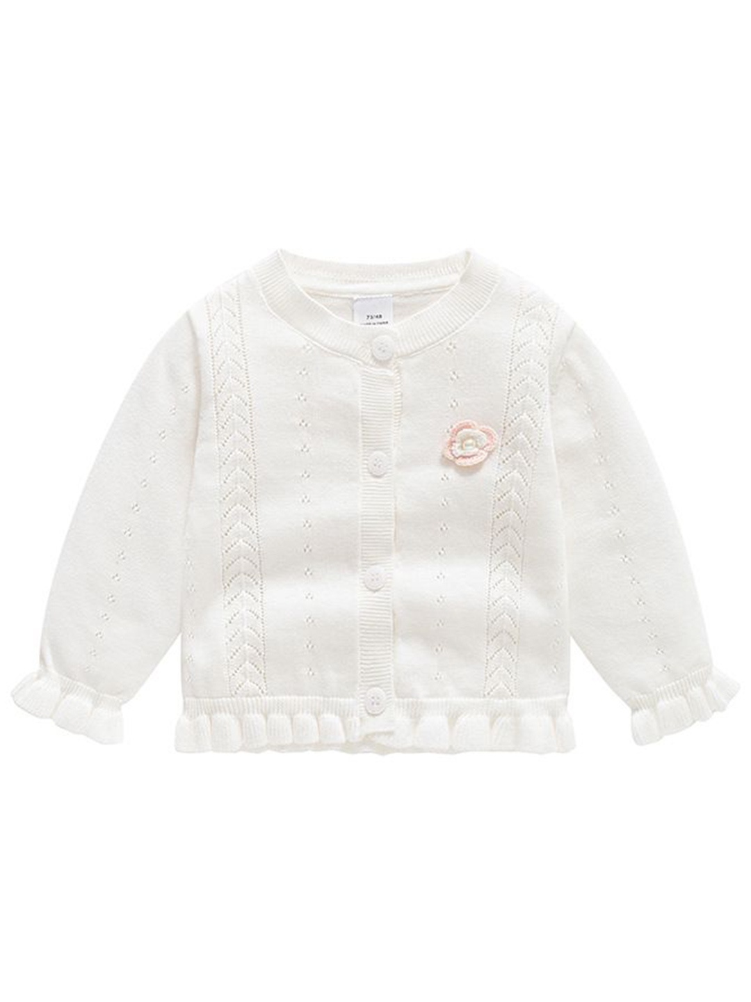 

StyleCast x Revolte Girls Front-Open Sweater, White