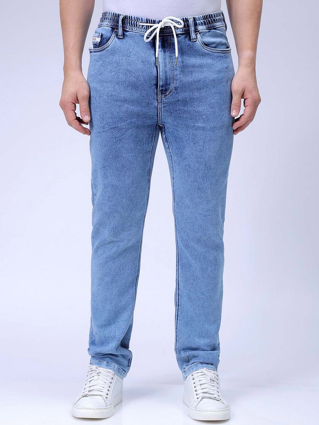 

The Indian Garage Co Men Regular Fit Stretchable Denim Jeans, Blue