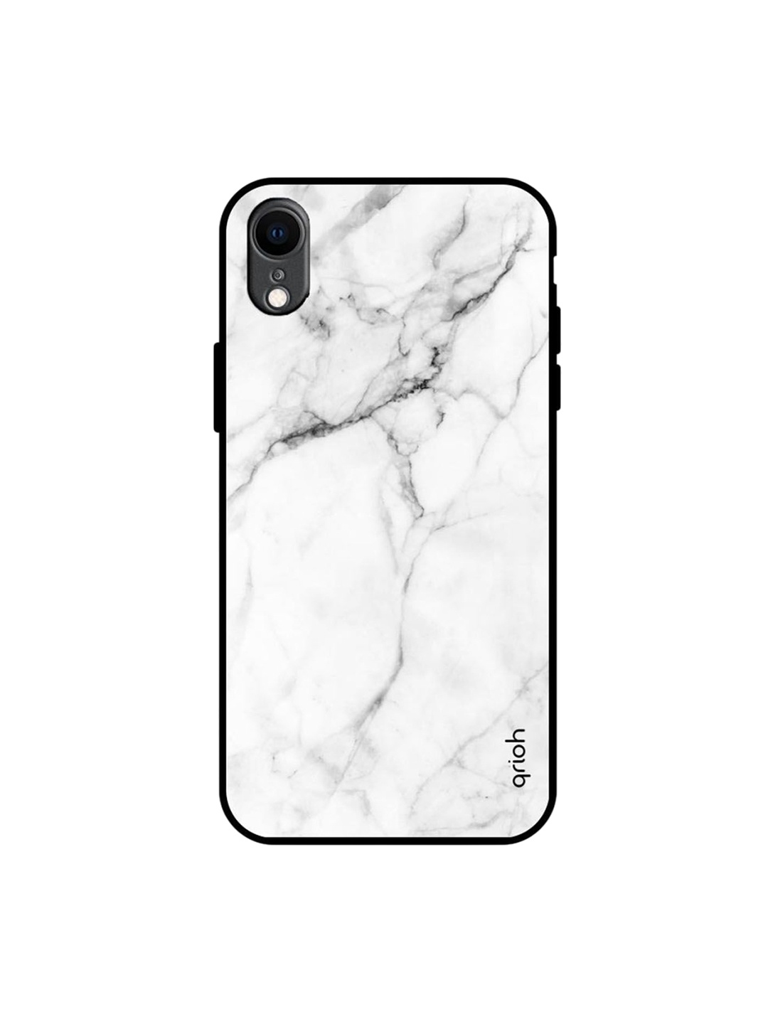 

QRIOH Quirky Printed iPhone XR Back Case Mobile Accessories, White