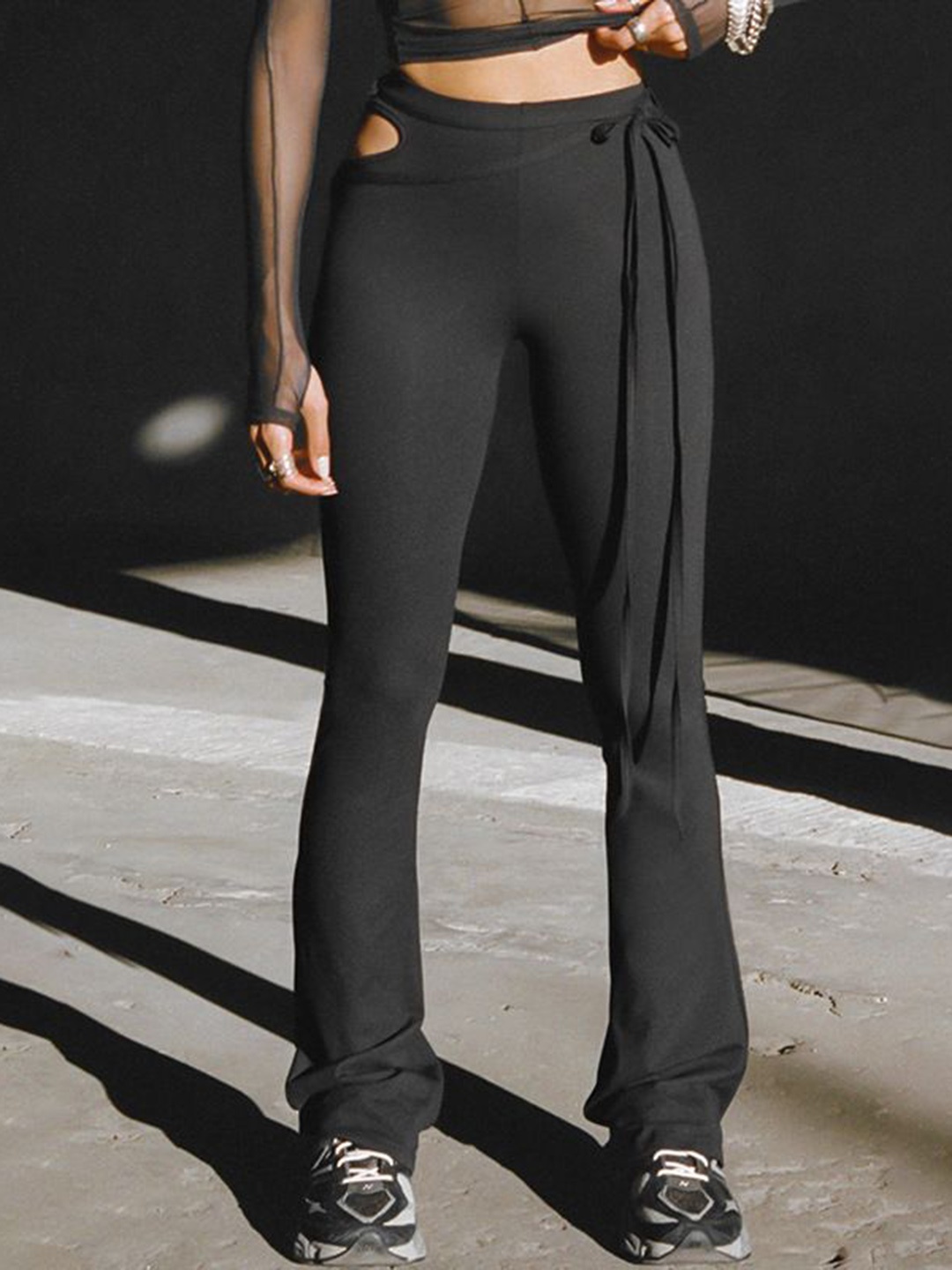 

StyleCast Women Bootcut Track Pants, Black