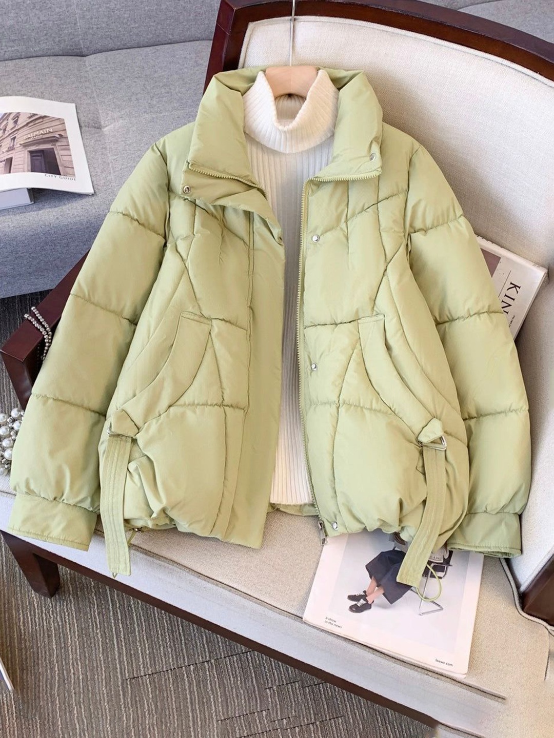 

Alamode By Akanksha Karo Warm Parka Jacket, Green