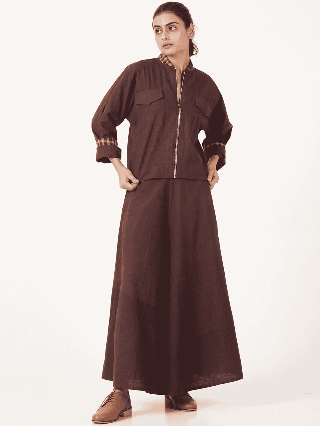 

the kaatn trail Women Bomber with Embroidered Jacket, Brown