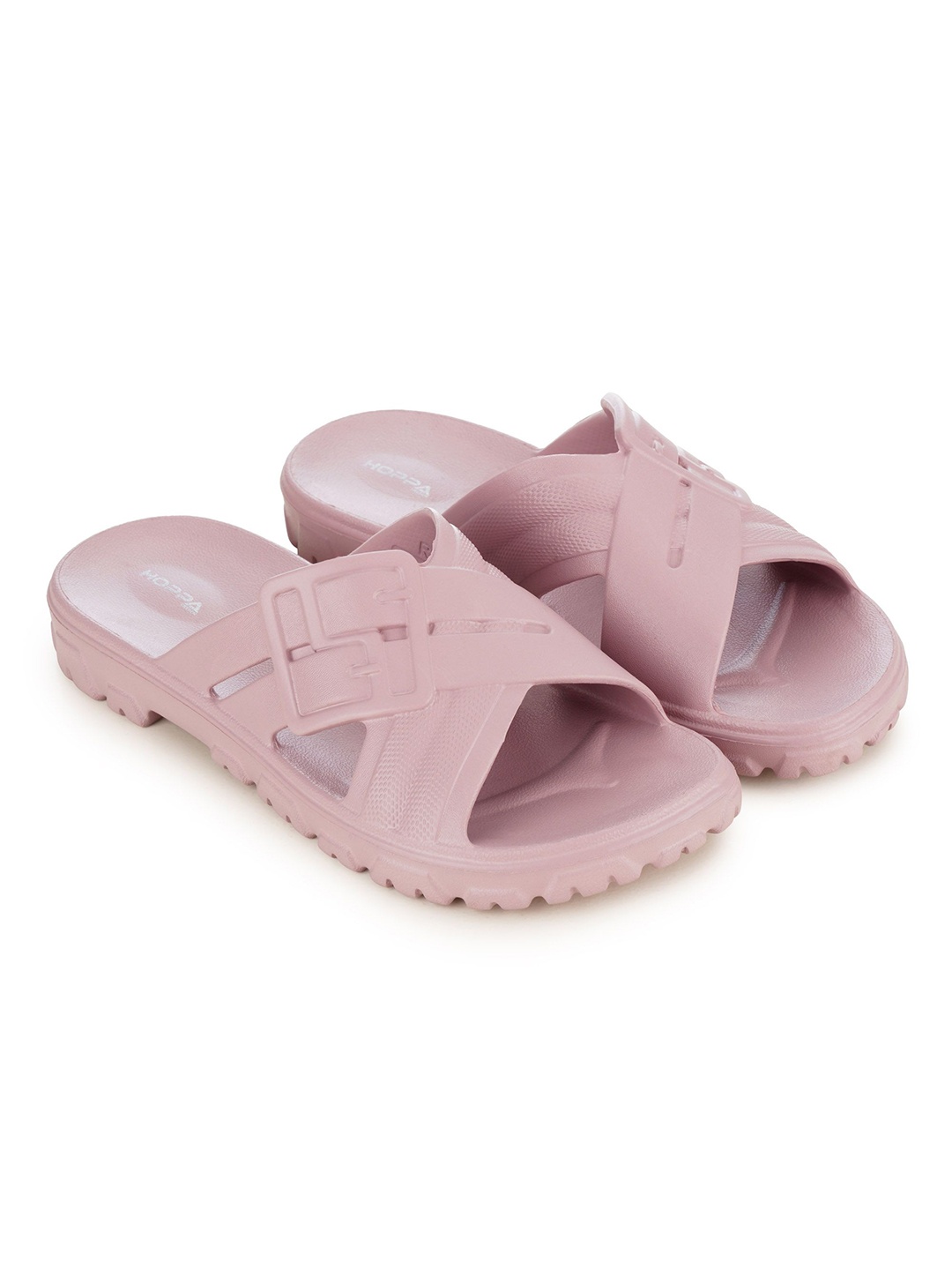 

Hoppa Women Solid Sliders Flip Flops, Pink