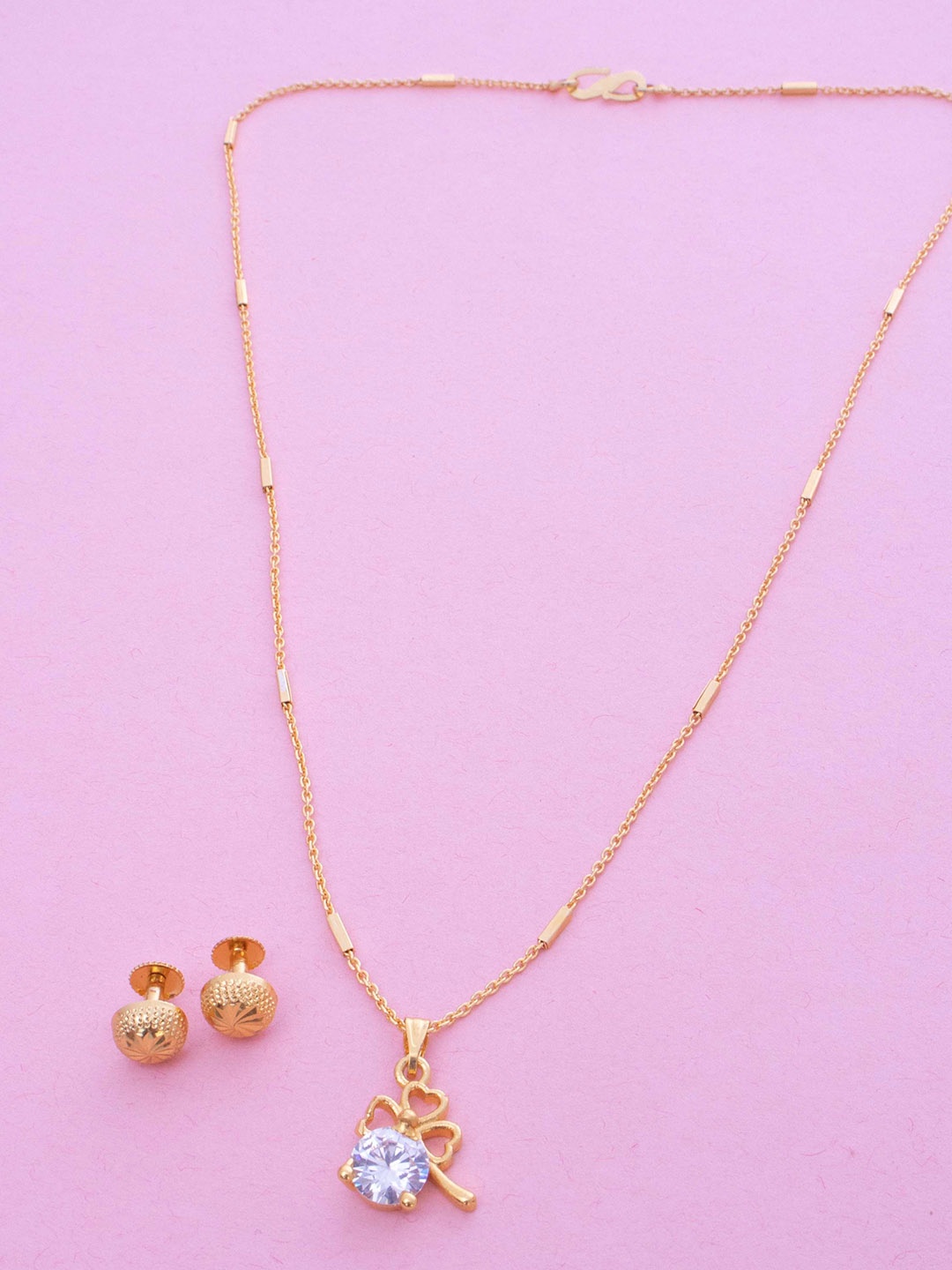 

Ramdev Art Fashion Jweller Gold Plated Artificial Stones Studded Jewellery Set