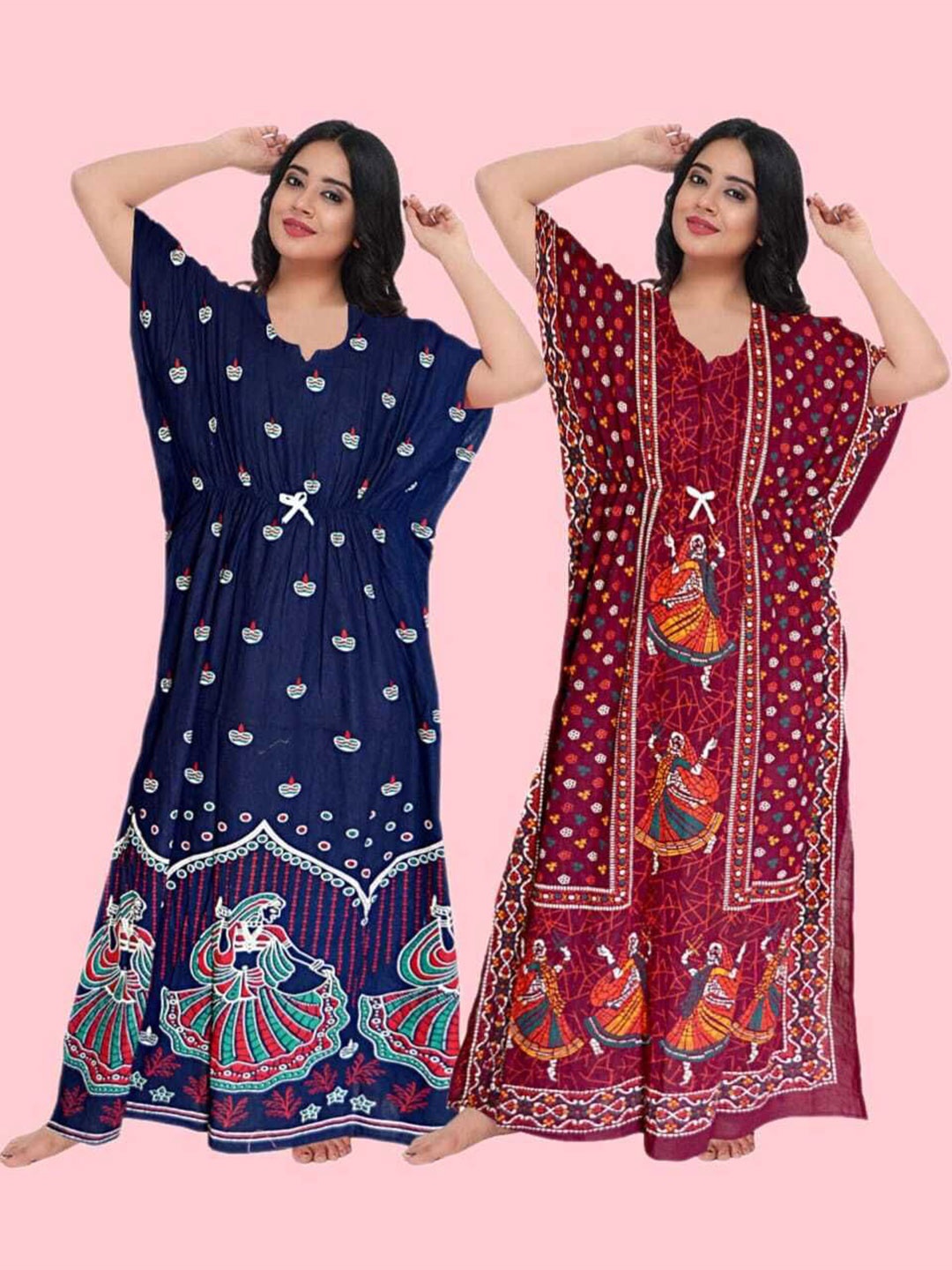 

PR PINK ROYAL Printed Maxi Nightdress, Blue