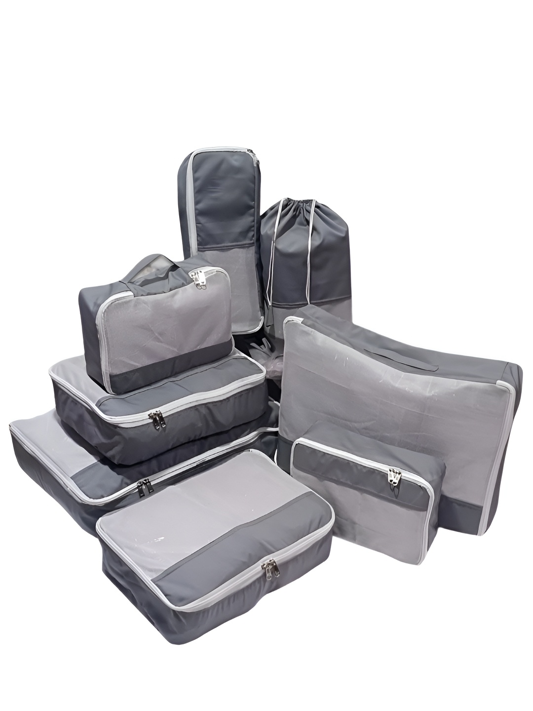 

atorakushon Grey 8 Pieces Travel Organizer Packing Cubes