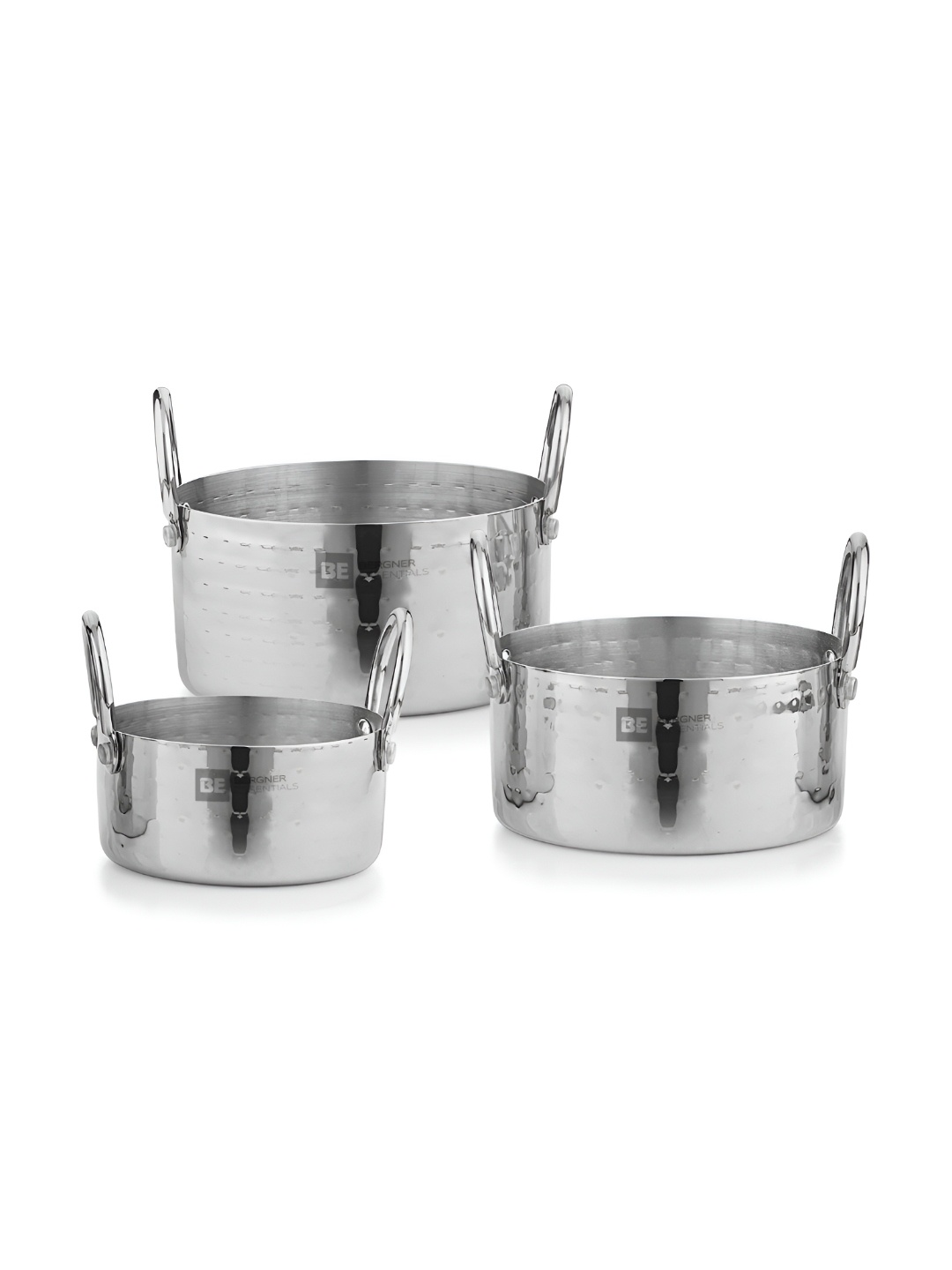 

BERGNER Silver-Toned Induction Base Aluminium Cookware Set of