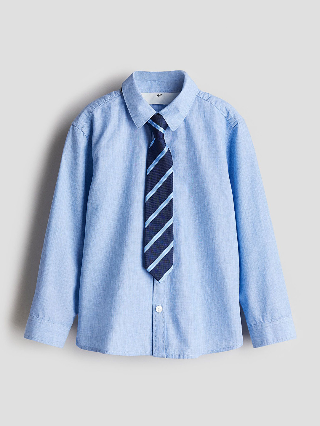 

H&M Shirt & Tie, Blue