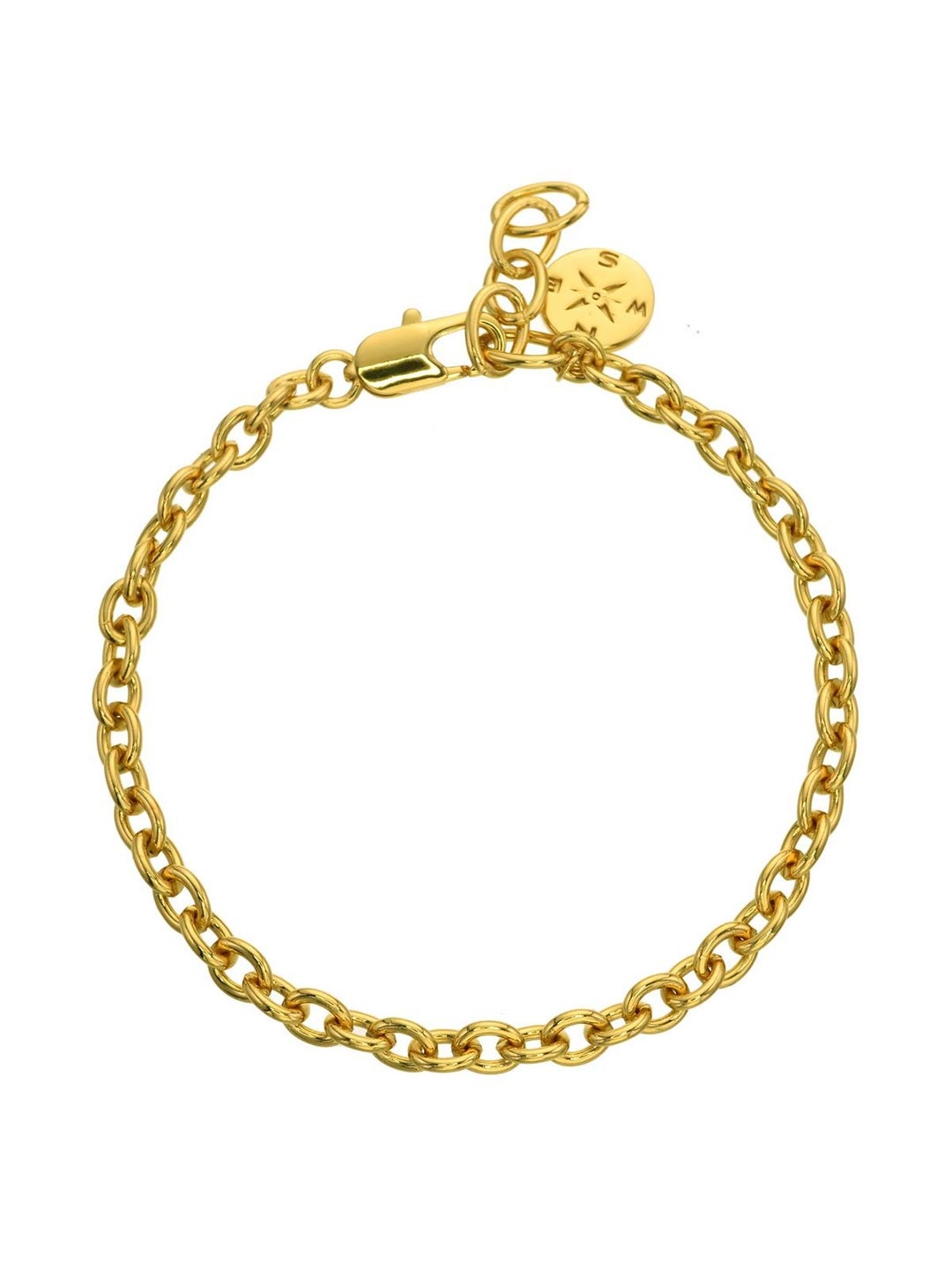 

ISHI New York Destiny's Compass Gold-Plated Link Bracelet