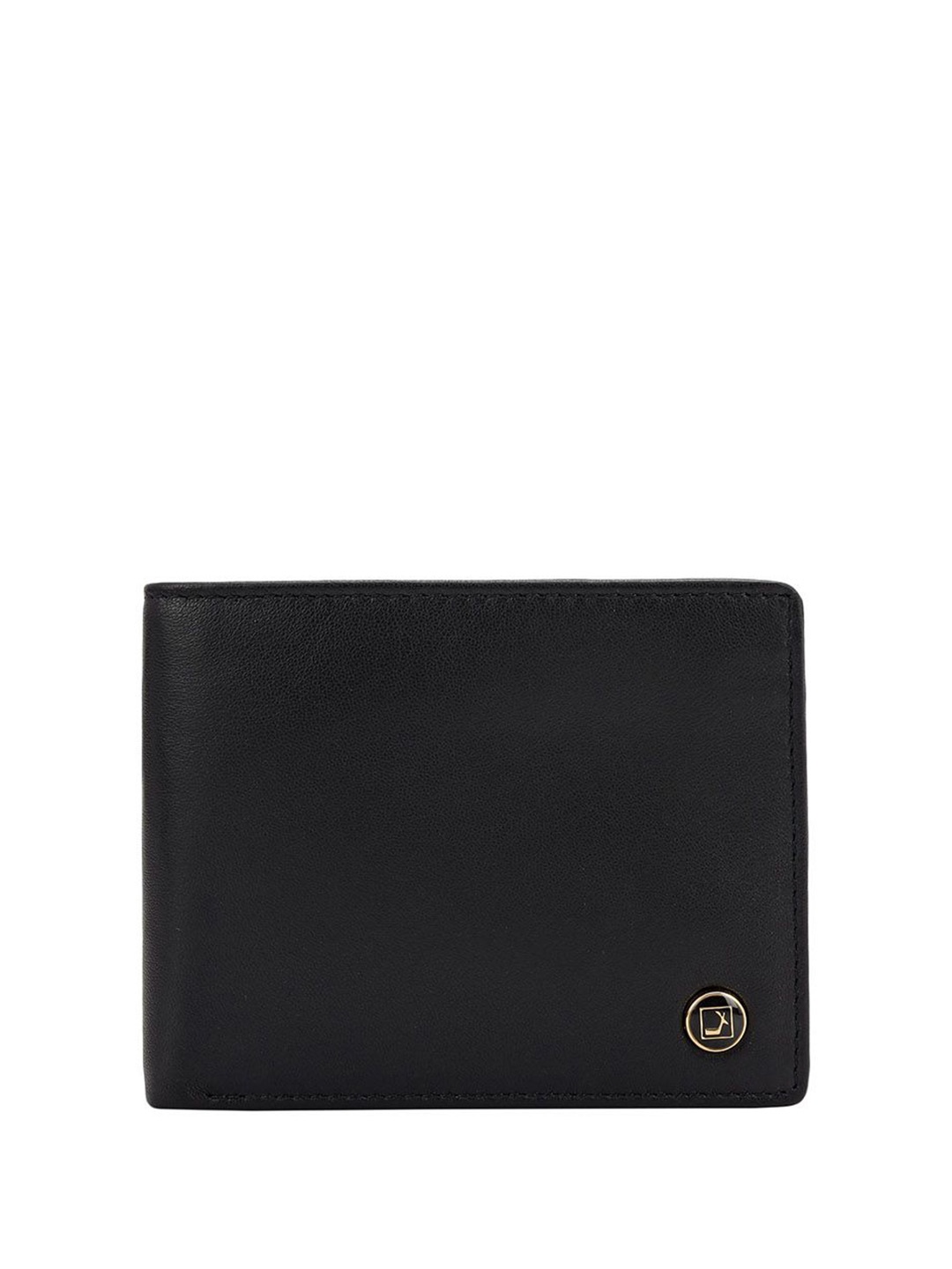 

Da Milano Men Leather Two Fold Wallet, Black