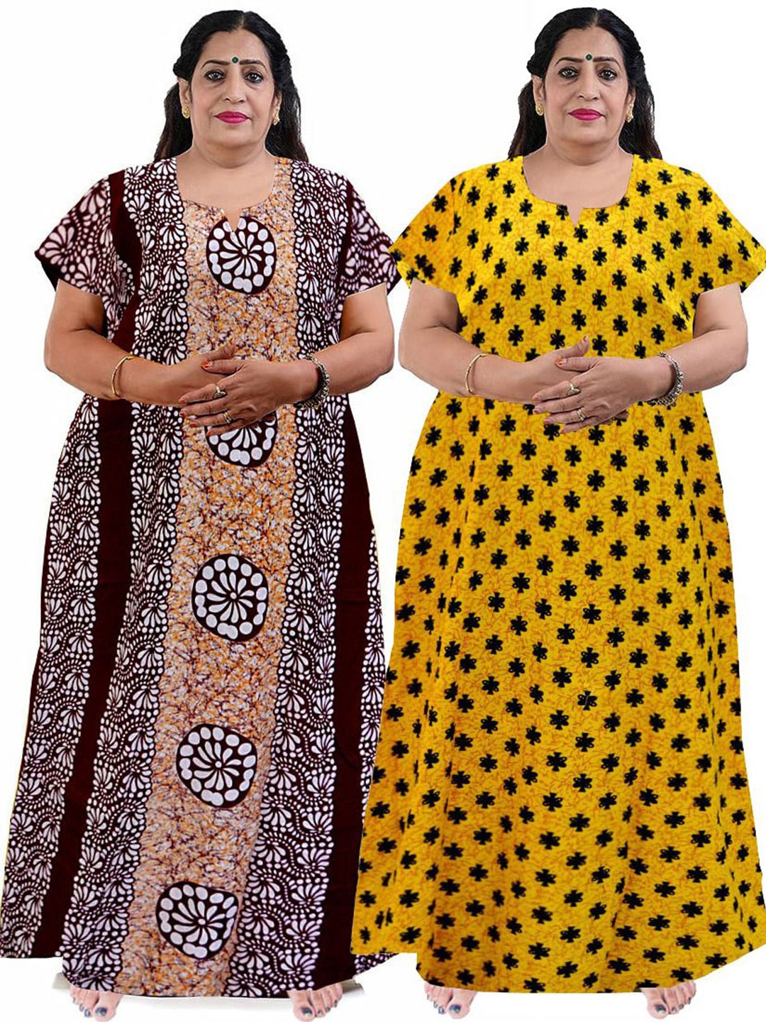 

PR PINK ROYAL Printed Maxi Nightdress, Purple