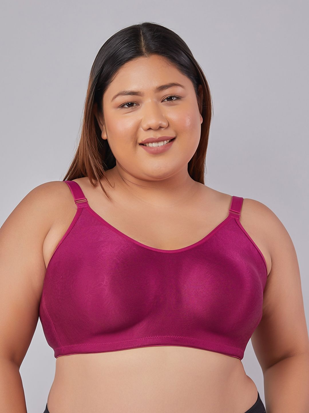 

MAASHIE Bra Full Coverage, Burgundy