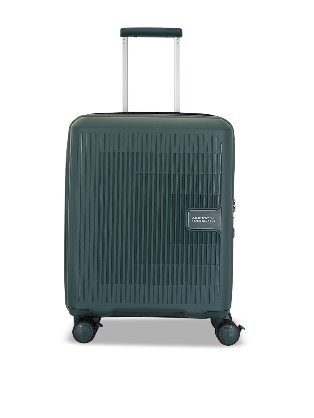 

AMERICAN TOURISTER Unisex Aerostep Textured Hard-Sided Small TSA Lock Trolley Bag, Green
