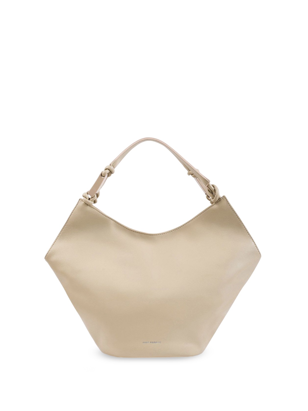 

Lino Perros Women Textured Structured Hobo Bag, Beige