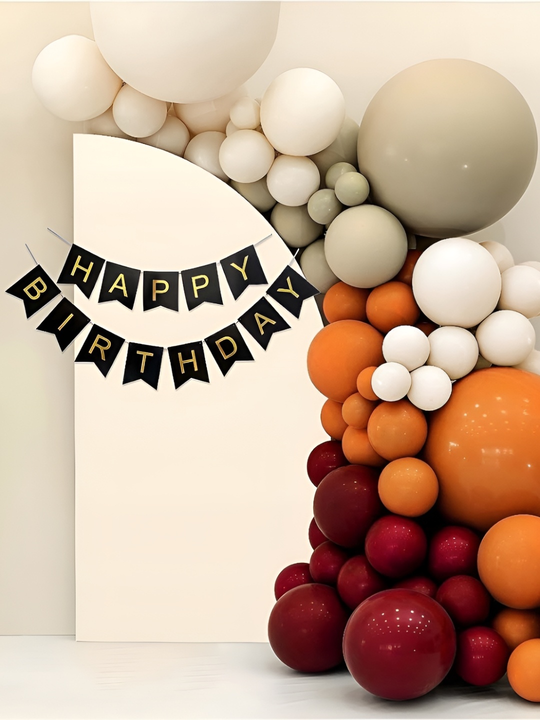 

Special You 48Pcs Orange-Colored & White Birthday Decor