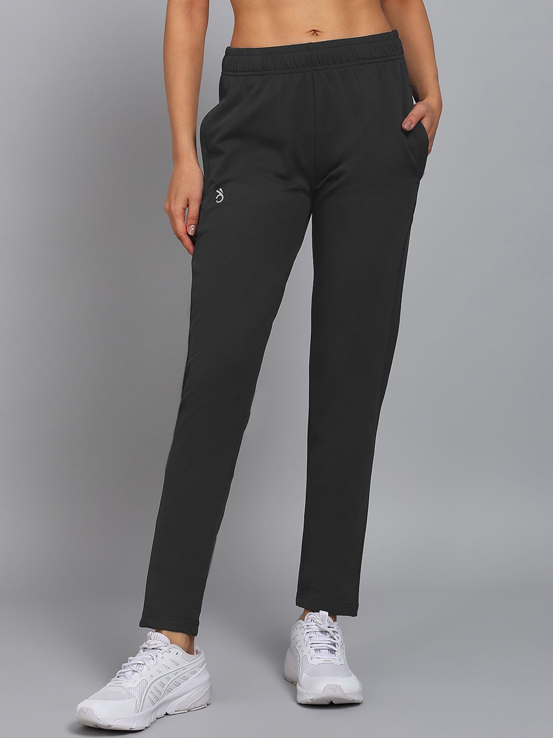 

Moda Rapido Women Rapid Dry Mid Rise Slim Fit Track Pants, Charcoal