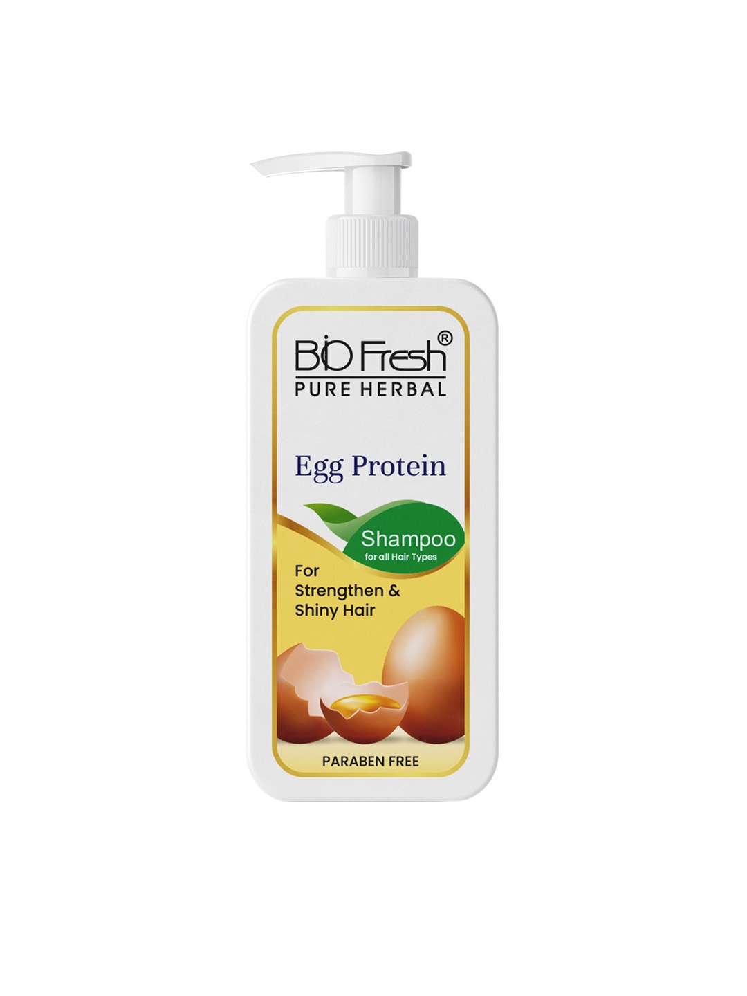 

BIOFRESH Egg Protein Shampoo With Keratin- 500 ml, Yellow