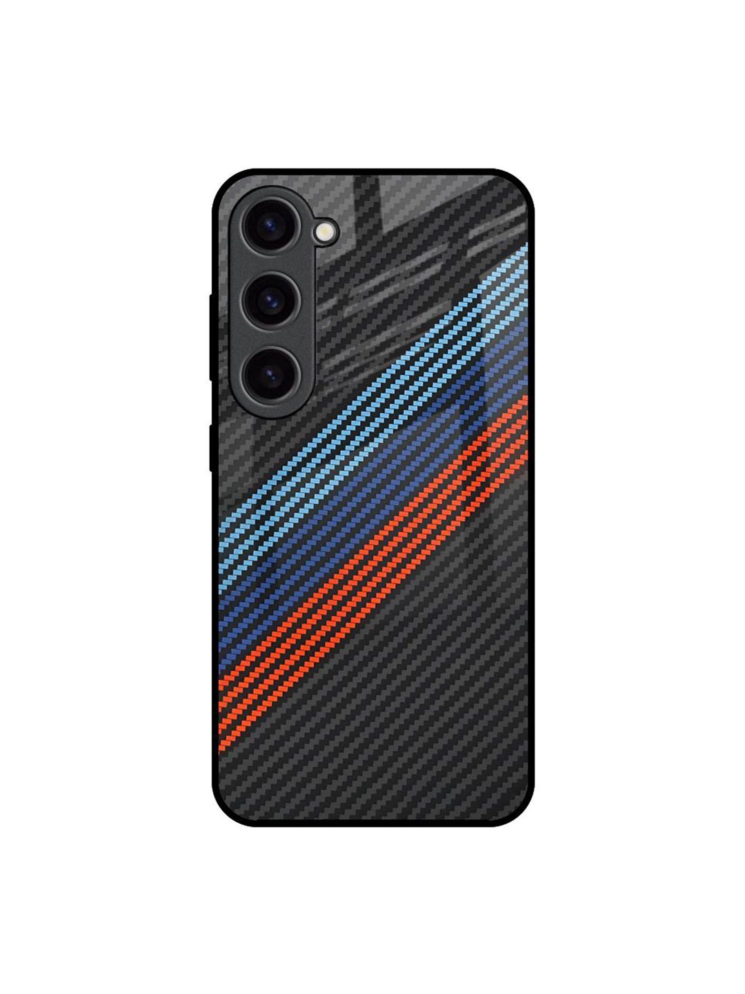

QRIOH Carbon Inspired Printed Samsung Galaxy S23 Back Case, Grey