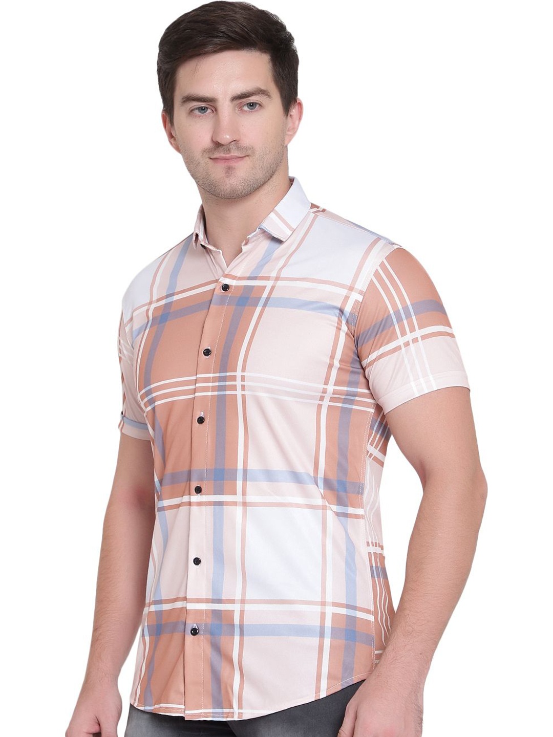 

iCome Men Multi Stripes Opaque Printed Casual Shirt