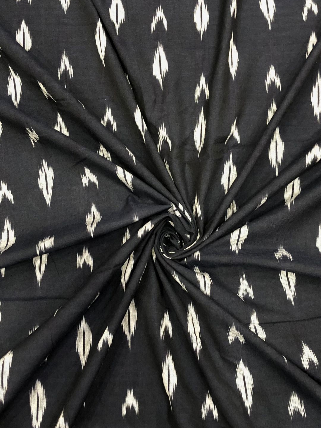 

PALASH Abstract Printed Pure Cotton Unstitched Dress Material, Black