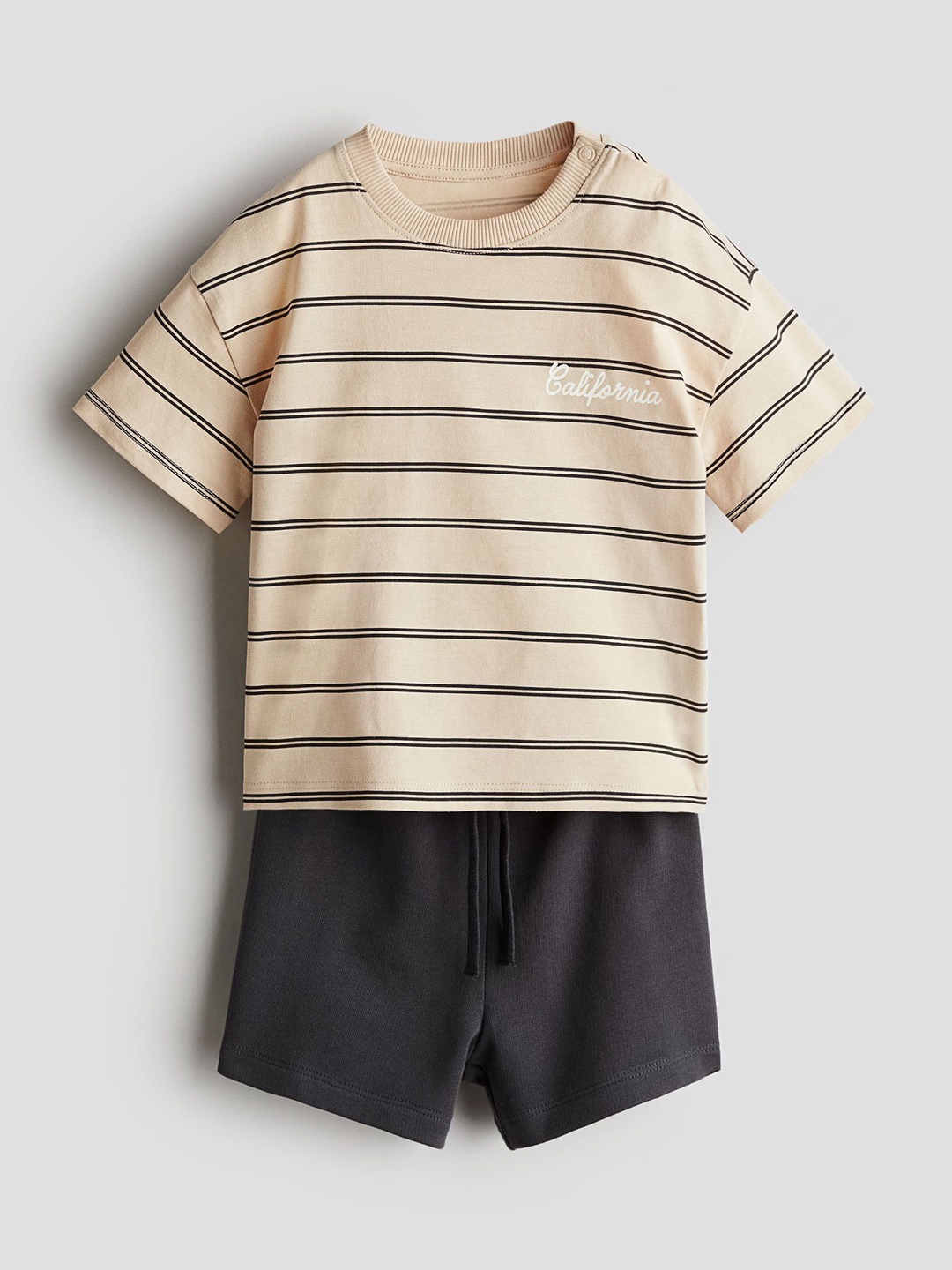 

H&M 2-Piece Cotton Set, Beige