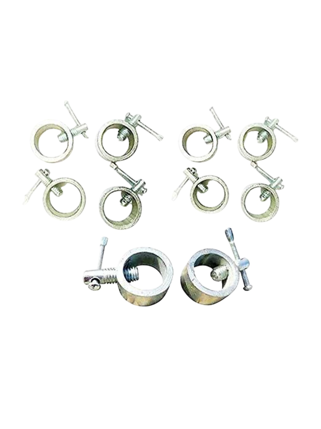 

HackerX Set Of 10 Dumbbell Rod Locks, Silver