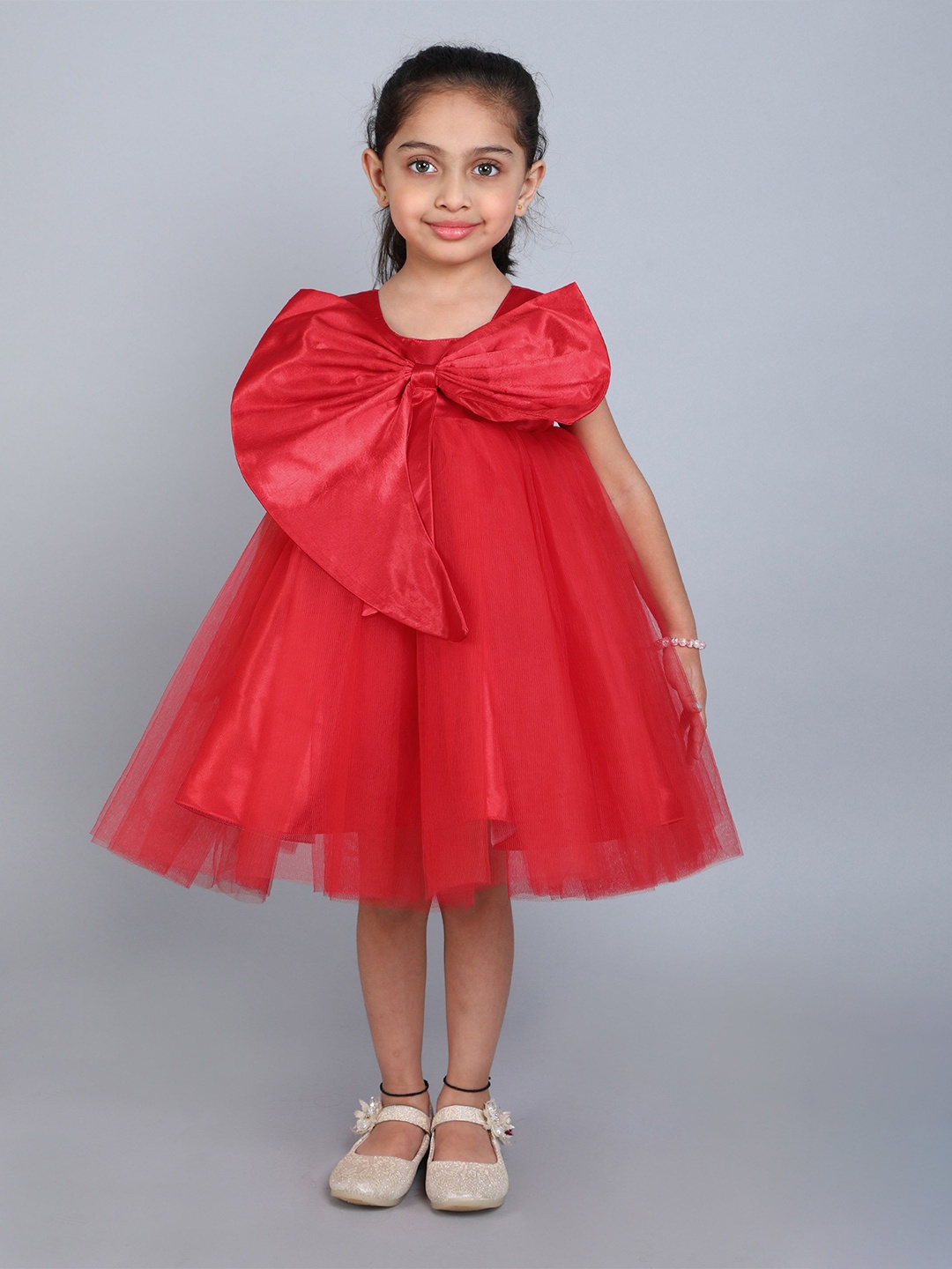 

Pink Chick Fit & Flare Dress, Red