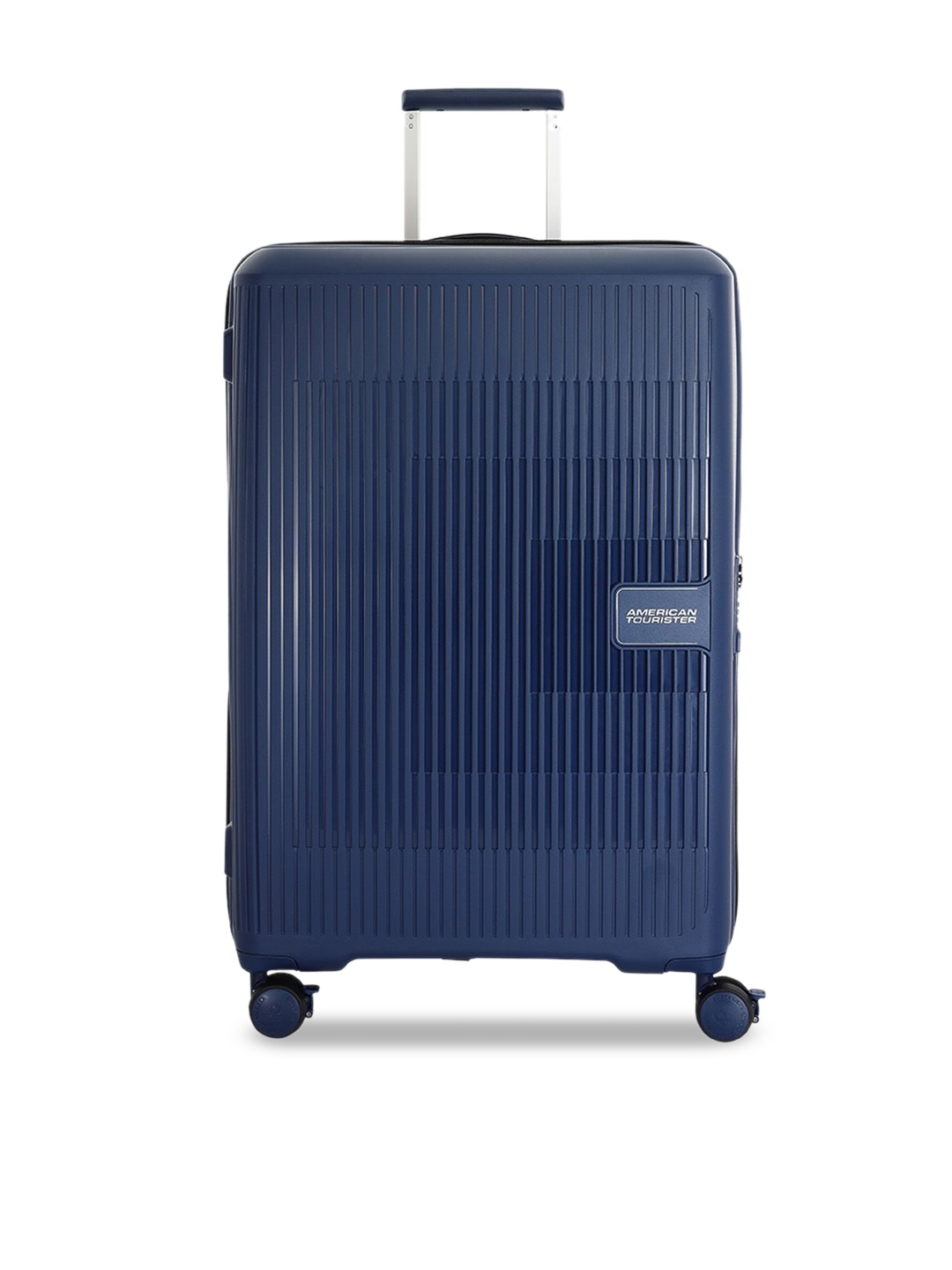 

AMERICAN TOURISTER Aerostep Textured Hard-Sided Large TSA Lock Trolley Bag, Navy blue