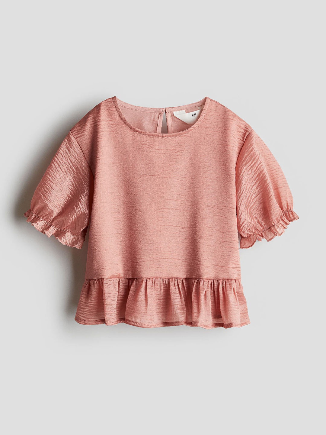 

H&M Peplum Blouse, Peach