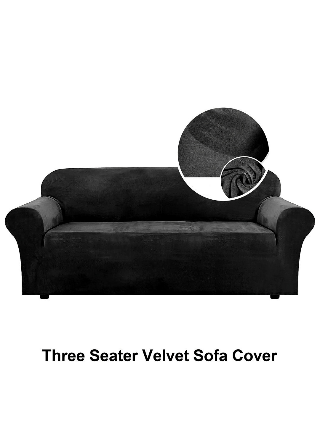 

Cortina Grey 3 Seater Velvet Sofa Cover With Arms