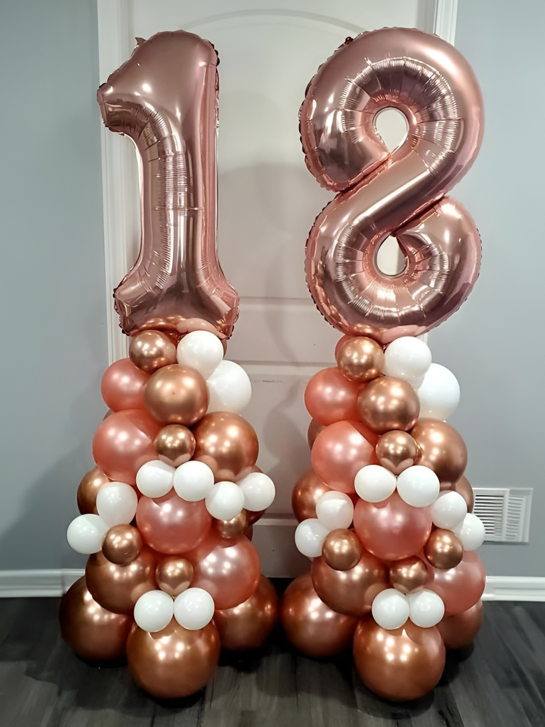 

Special You Set Of 48 White Festive Decors, Rose gold