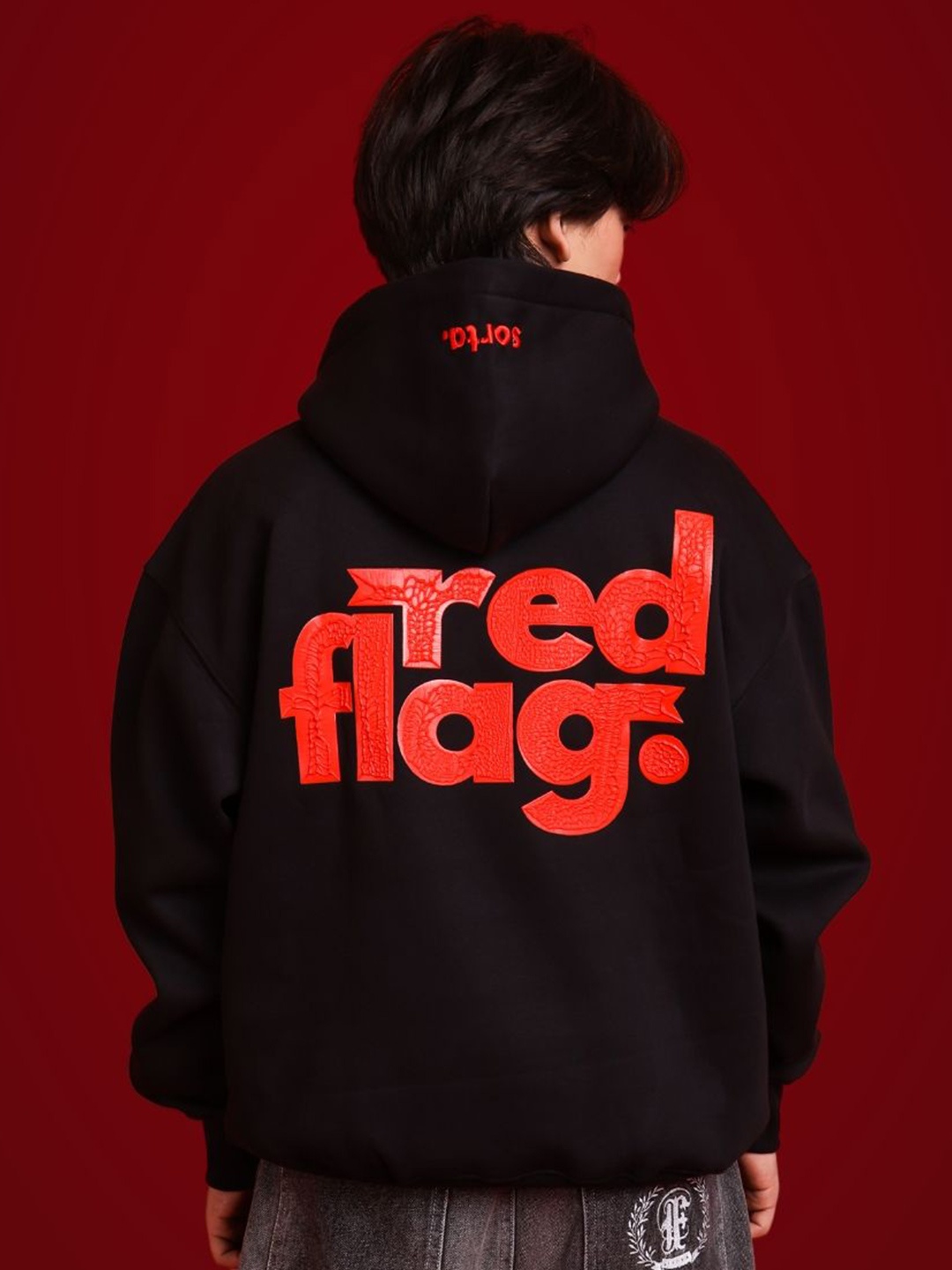 

sorta. Unisex Korean Oversized Handcrafted Sweatshirt, Black