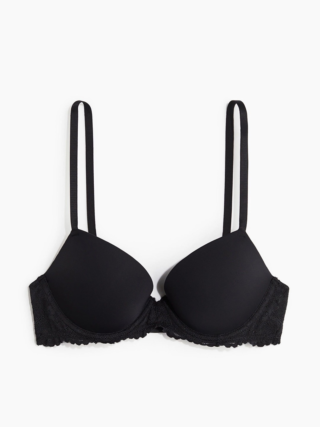 

H&M Microfiber Push-Up Bra, Black