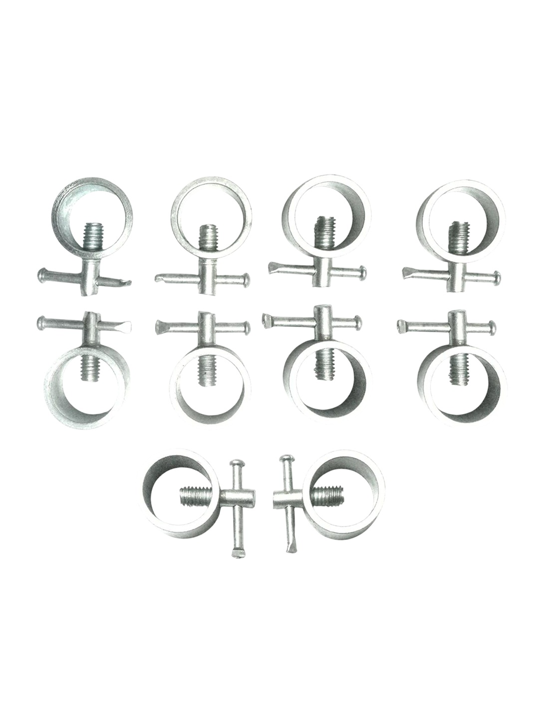 

HackerX 10-Pcs Gym Bar Rod Locks, Silver