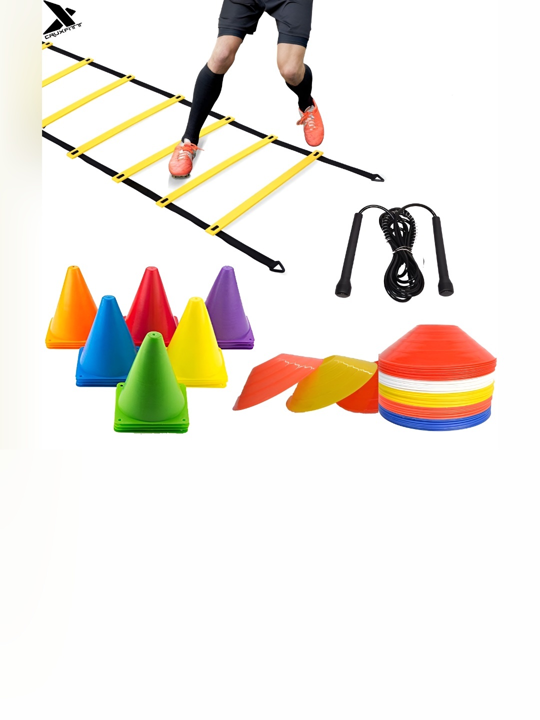 

YMD Set Of 18 Workout Accessories Kit, Black