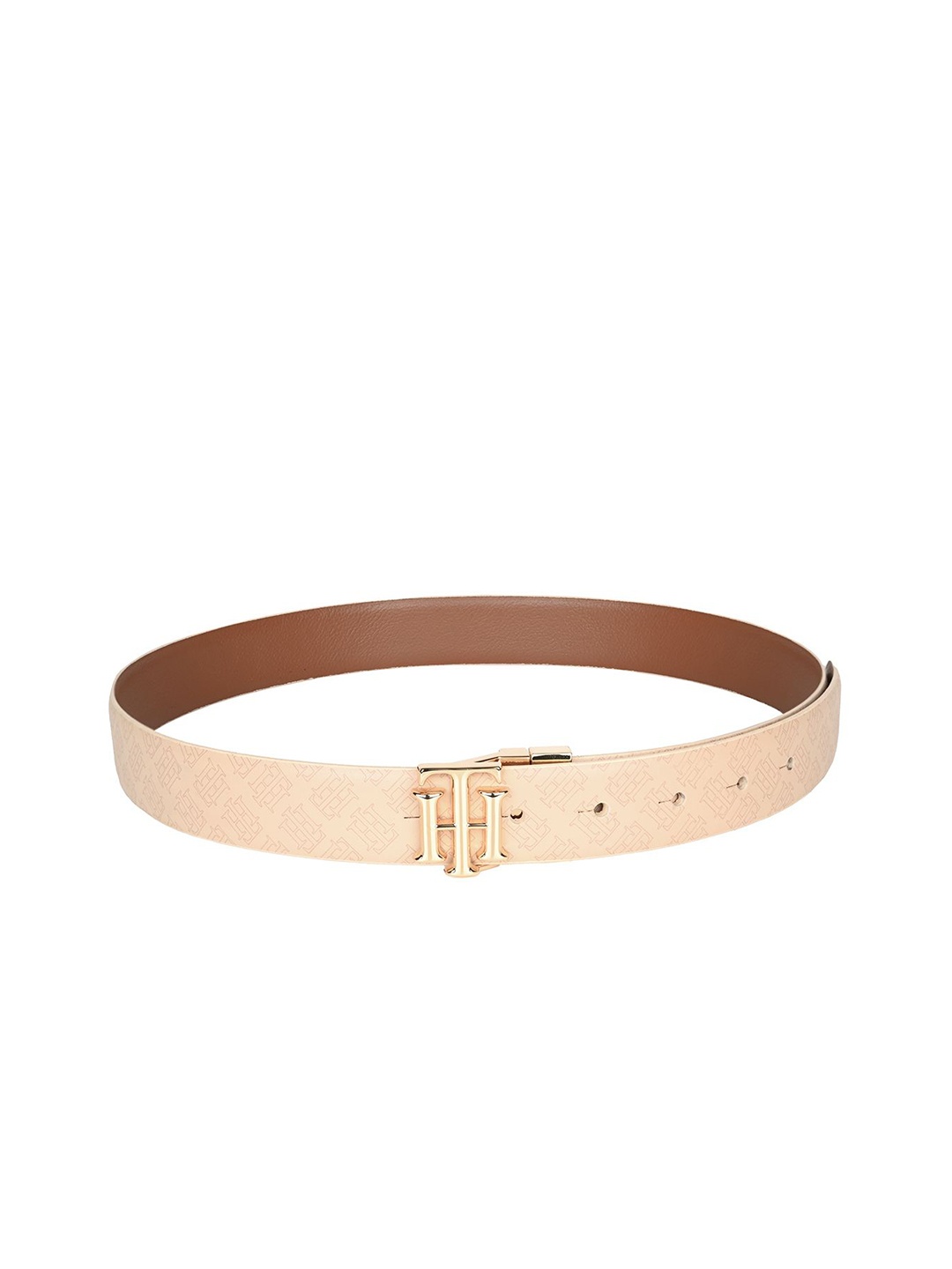 

Tommy Hilfiger Women Leather Reversible Belt, Beige