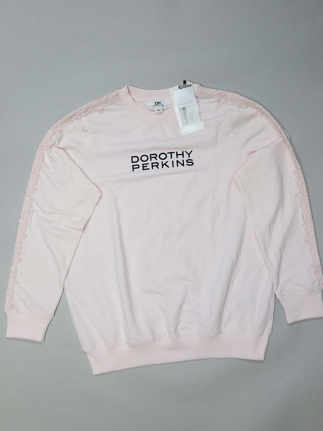 

DOROTHY PERKINS Brand Logo Embroidered Sweatshirt, Pink