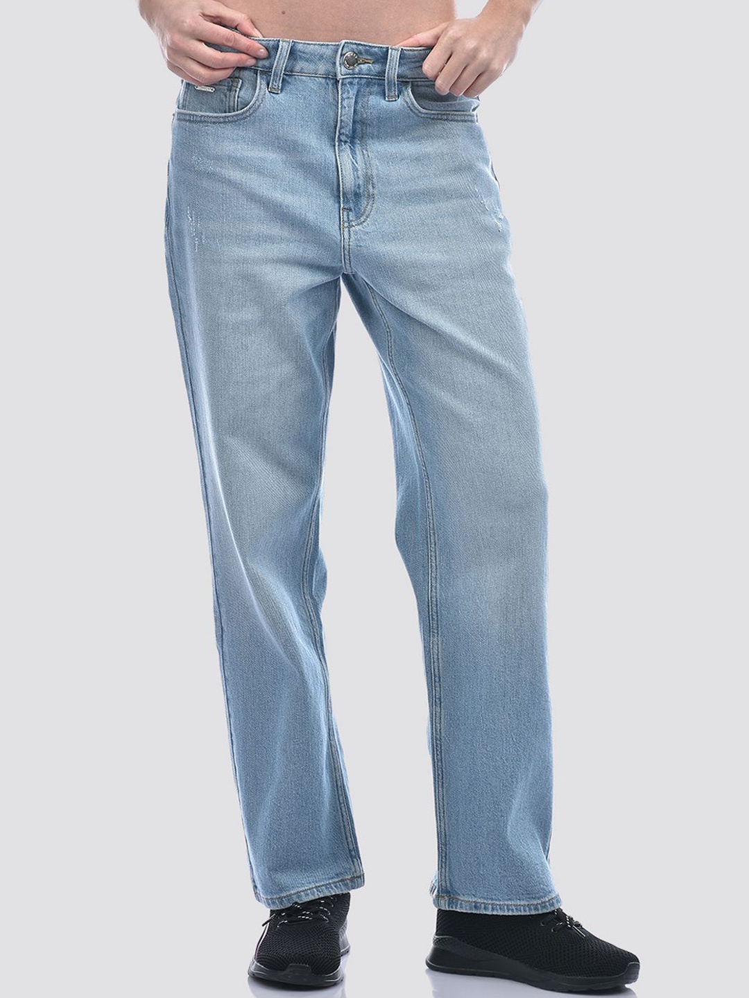 

ONLY Women Straight Fit Light Fade Mid-Rise Jeans, Blue