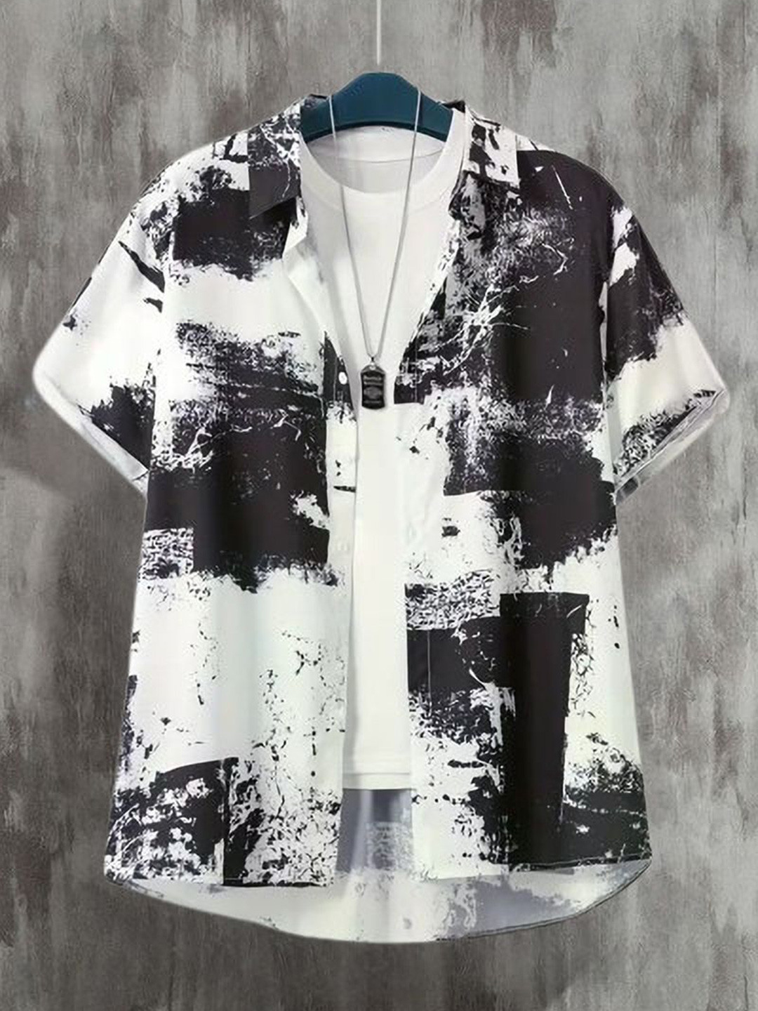 

iCome Men Multi Stripes Opaque Printed Casual Shirt, White