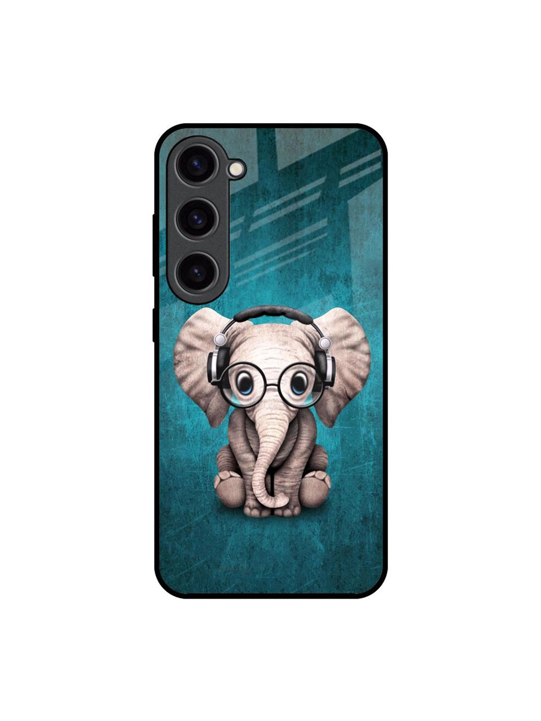 

QRIOH Adorable Baby Elephant Printed Samsung Galaxy S23 Back Case, Blue