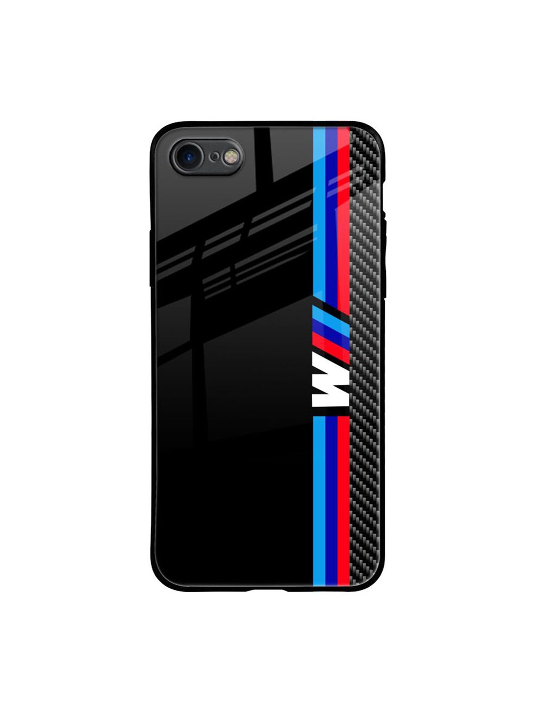 

QRIOH Automotive Art Printed iPhone 7 Back Case, Black