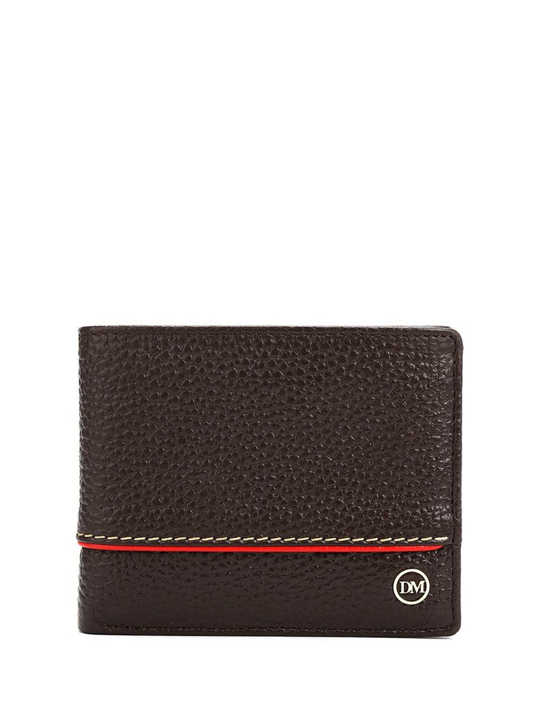 

Da Milano Men Leather Two Fold Wallet, Brown