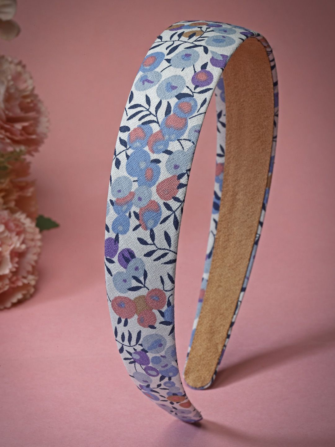 

Stoln Girls Broad Pattern Hair Band, Blue