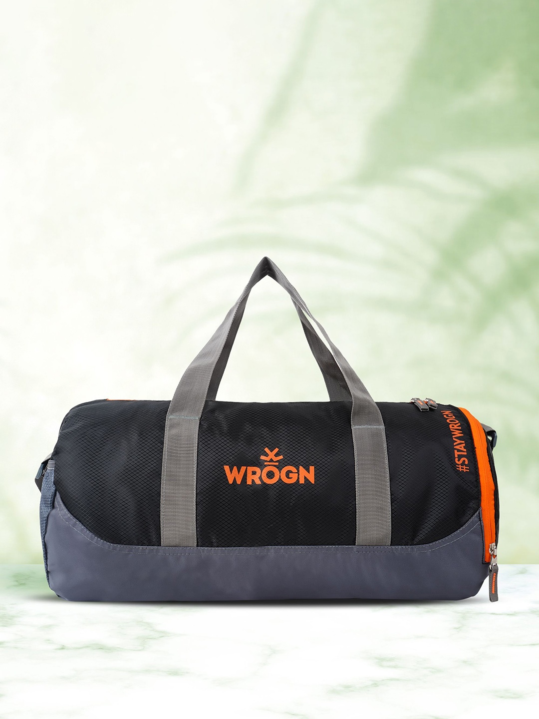 

WROGN Printed Small Sports or Gym Duffel Bag 25 Ltrs, Black