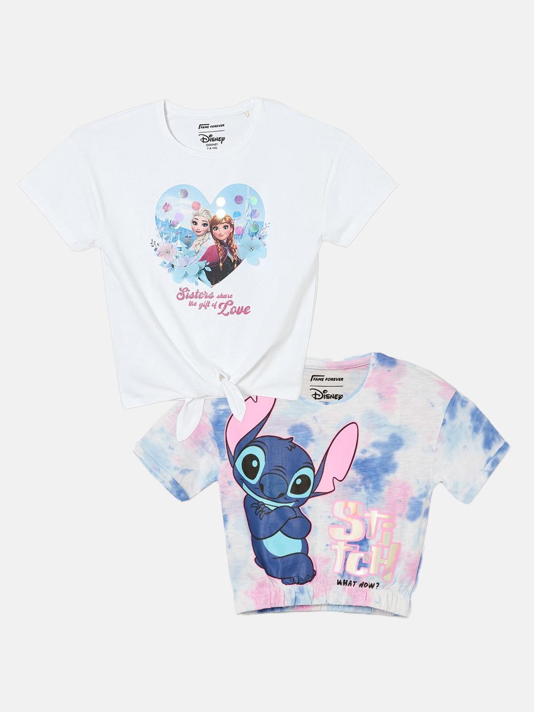 

Fame Forever by Lifestyle Kids Pack of 2 Printed Tshirts, White
