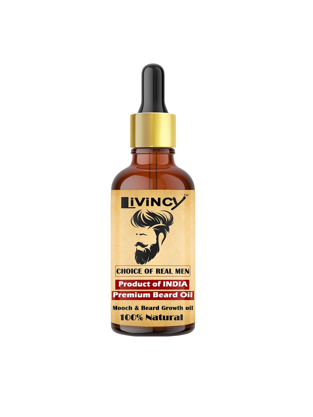 

LIVINCY Premium Almond And Thyme Beard Oil - 30 ml, Brown