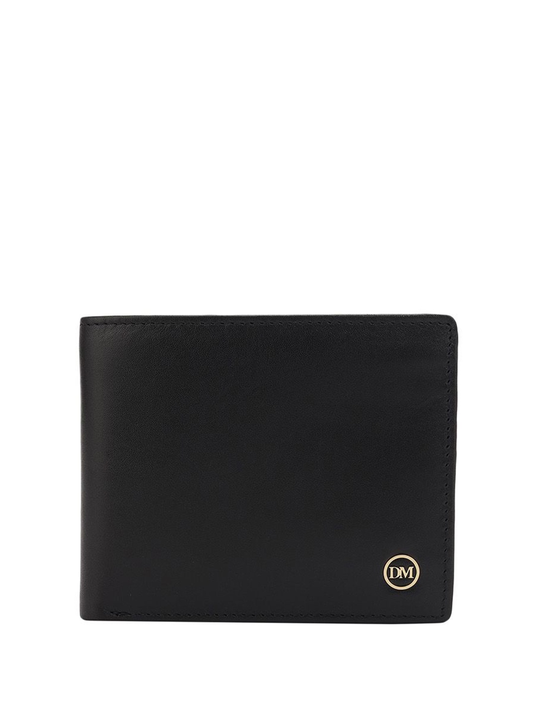

Da Milano Men Leather Two Fold Wallet, Black