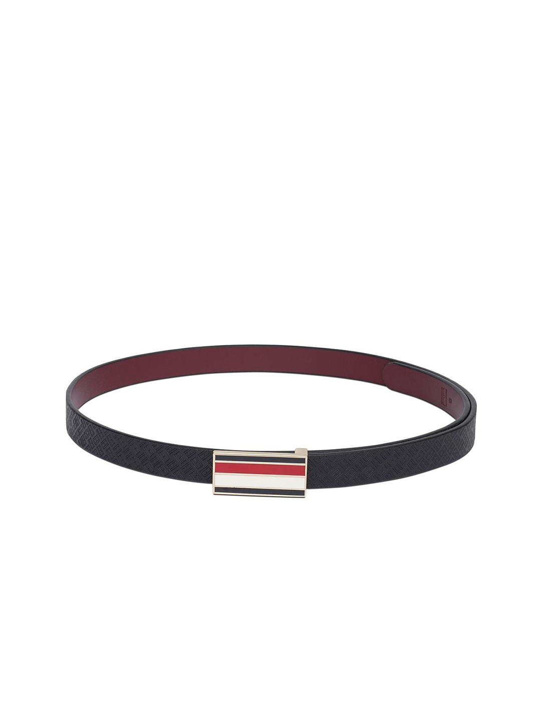 

Tommy Hilfiger Women Leather Reversible Belt, Black