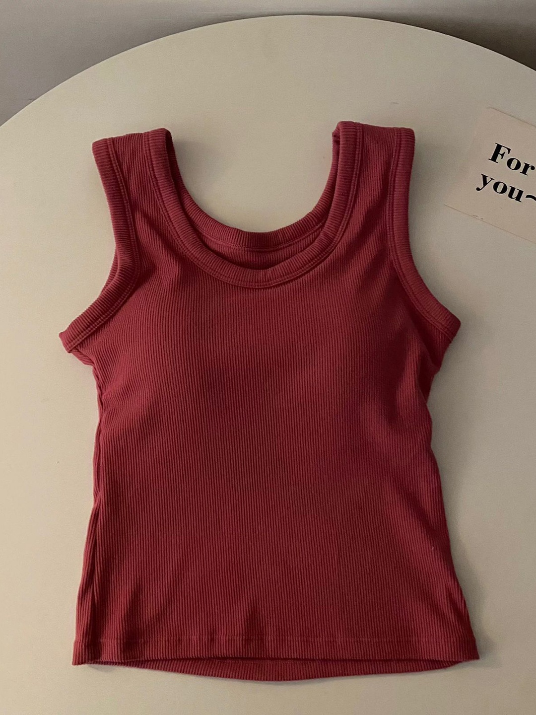 

Alamode By Akanksha Red Stormie Tank Tops With Inbuilt Bra